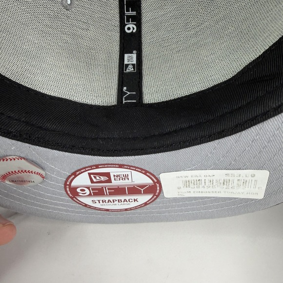 Toronto Blue Jays Hat Cap Strap Back Mens Large Gray MLB Baseball 9FIFTY New Era